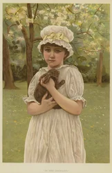 Im Obstgarten (Chromolithographie)